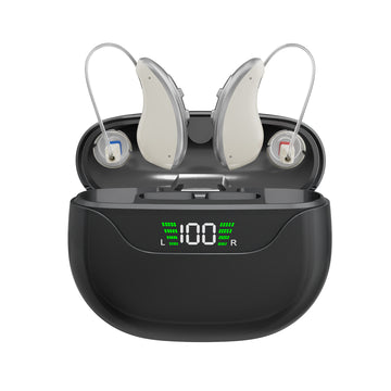 PureSound Nova Pro - Digital Rechargeable Hearing Aids with Portable Charging Case